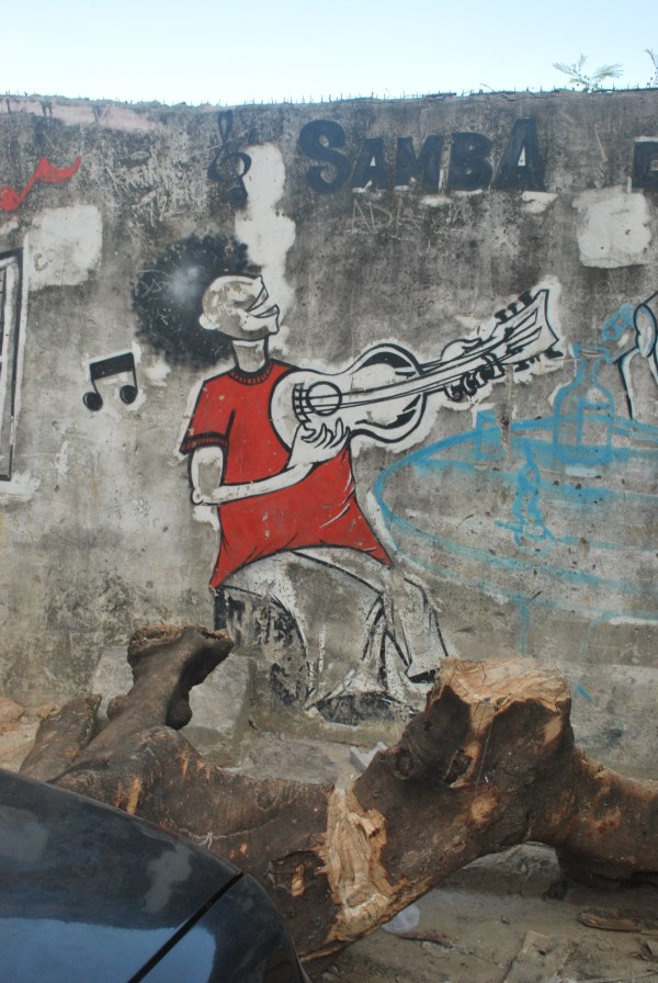 More graffiti by the recycling bins  